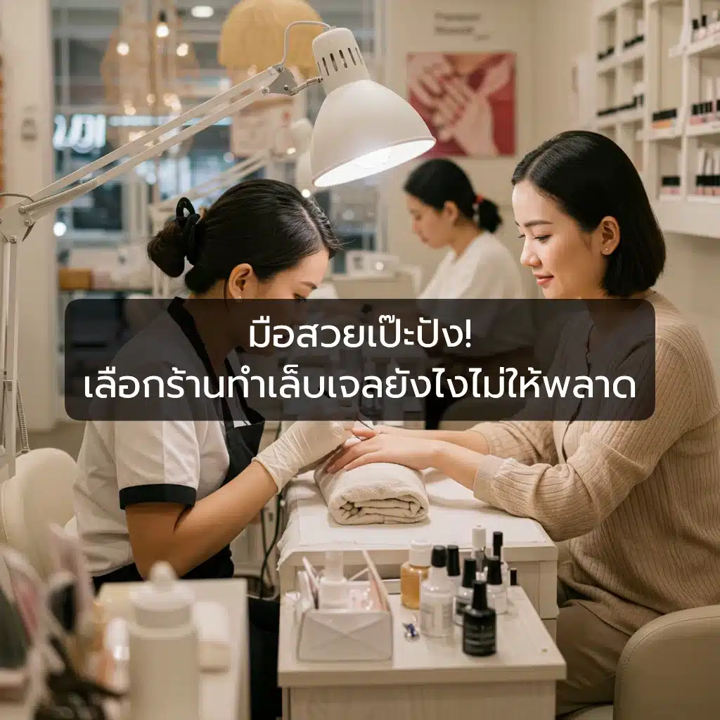 [ตัวอย่าง] มือสวยเป๊ะปัง! เลือกร้านทำเล็บเจลยังไงไม่ให้พลาด