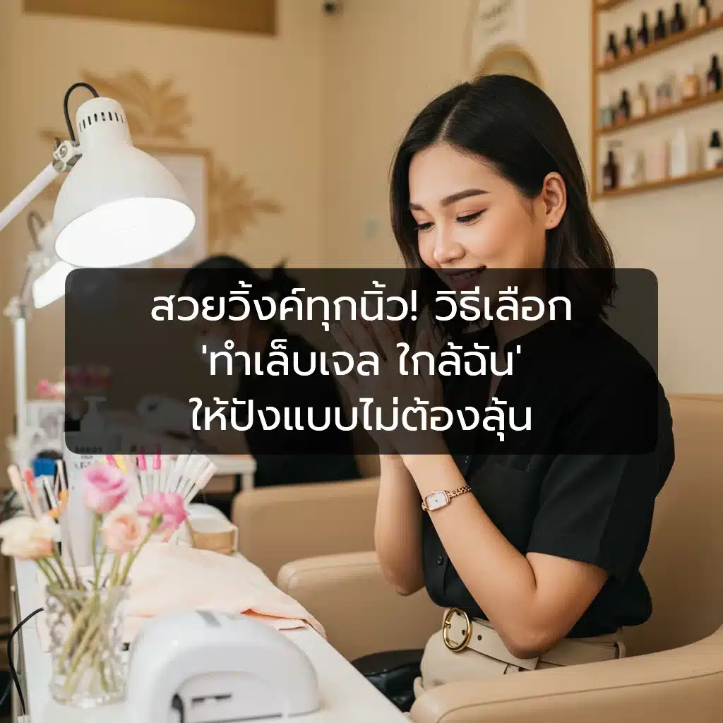 [ตัวอย่าง] สวยวิ้งค์ทุกนิ้ว! วิธีเลือก ‘ทําเล็บเจล ใกล้ฉัน’ ให้ปังแบบไม่ต้องลุ้น